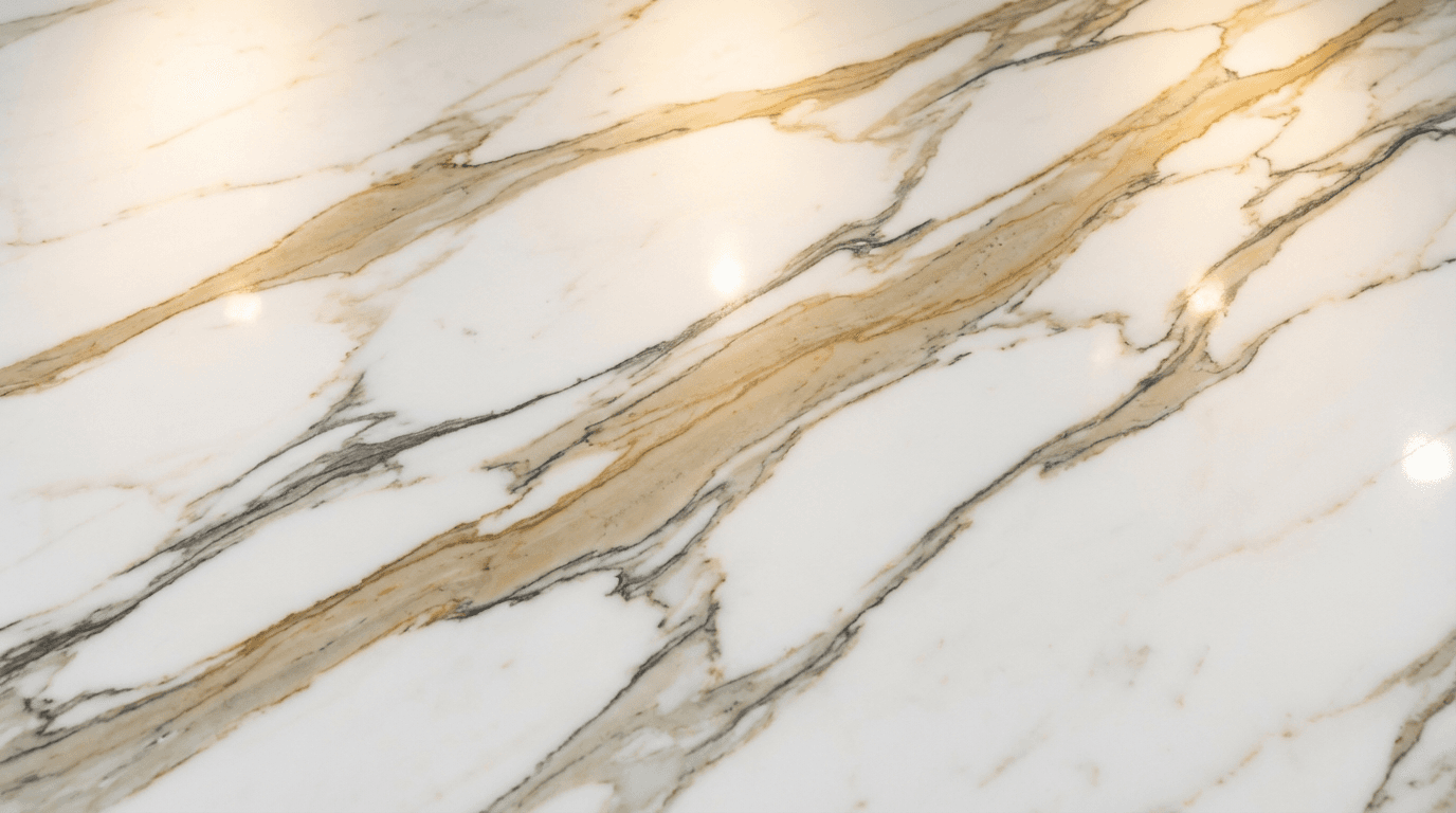 Calacatta Gold Marble countertop surface