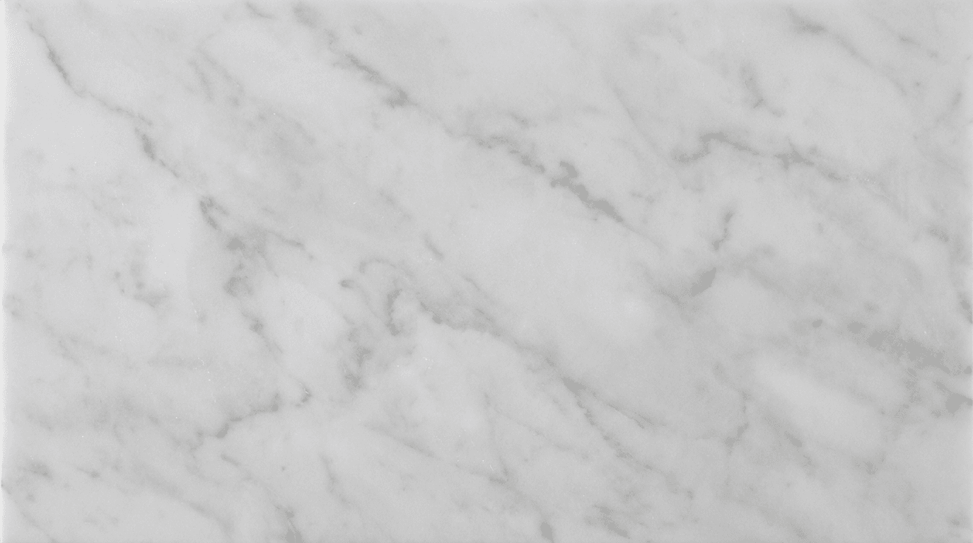 Carrara White Marble countertop surface